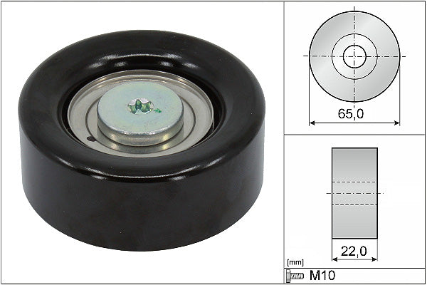 INA Deflection/Guide Pulley - V-Ribbed Belt - Part No - 532063910