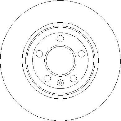 Disctech Brake Disc - Fits Audi, Kia - ABD3834 - Rear Axle