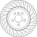 Disctech Brake Disc - Fits Bmw, Mercedes-benz - ABD3797 - Rear Axle Right