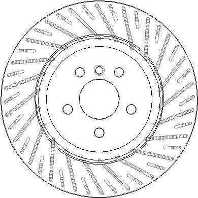 Disctech Brake Disc - Fits Bmw, Mercedes-benz - ABD3797 - Rear Axle Right