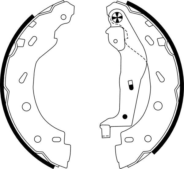 Mintex Brake Shoes fits -Smart MFR484 (also fits other vehicles)