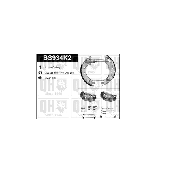 QH BS934K2 Brake Shoe Kit