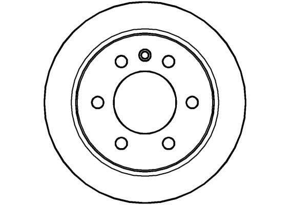 Disctech Brake Disc - Fits Mercedes-benz - ABD2928 - Rear Axle