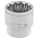 Draper Expert 22mm 12point Socket 3/8DR-Pckd - 32800