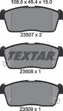 Daihatsu Perodua Subaru Suzuki, Brake Pad Set - Textar 23507012322501