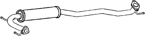 Klarius HA382L - Box With Centre Pipe  - Fits Honda Civic 2.0i-VTEC