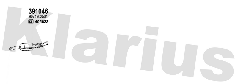 Klarius 391046 - Catalyst & Dpf Combined  - Fits Mercedes SPRINTER 3,5-t Bus (B906)