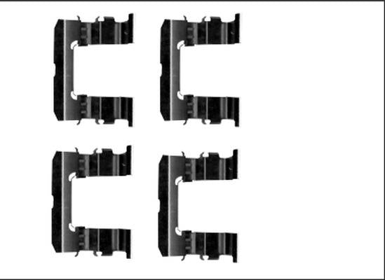 Textar Brake Pad Fitting Kit - 82540500