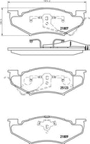 Mintex Brake Pad Set fits -Chrysler Plymouth MDB1604 (also fits other vehicles)