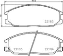Mintex Brake Pad Set fits -Ssangyong MDB3754 (also fits other vehicles)