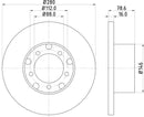 Mintex Brake Discs fits -MercedesBenz S302:5 MDC465 (also fits other vehicles)