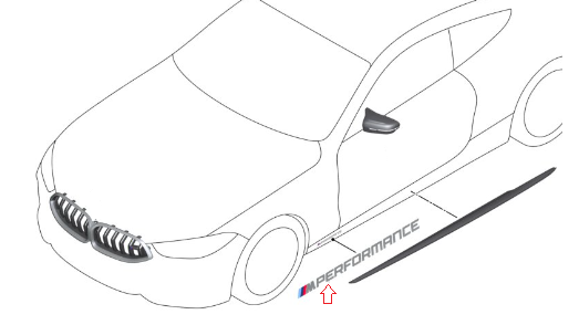 Genuine BMW M Performance Decal Kit - 51.14.2.461.811
