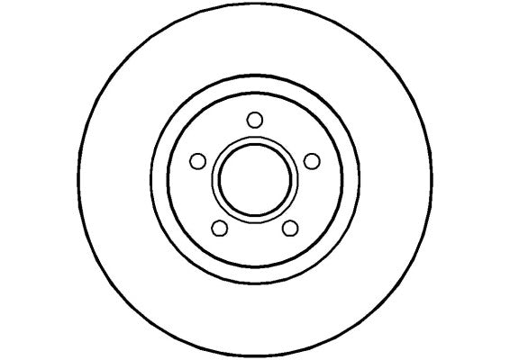 Disctech Brake Disc - Fits Ford - ABD2112 - Front Axle