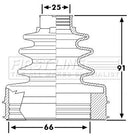 First Line Cv Joint Boot Kit Part No -FCB6265
