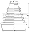 First Line Cv Joint Boot Kit Part No -FCB6220