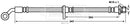 Borg & Beck Brake Hose Part No -BBH7791
