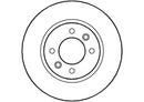Disctech Brake Disc - Fits Porsche, Renault - ABD3536 - Rear Axle