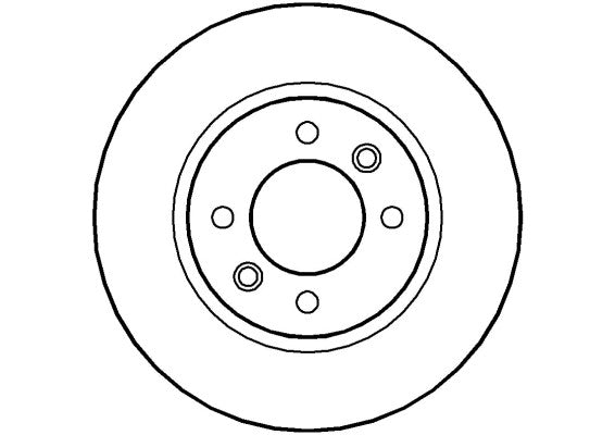Disctech Brake Disc - Fits Porsche, Renault - ABD3536 - Rear Axle