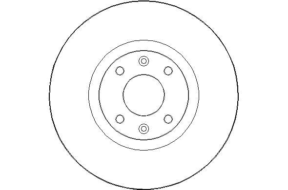 Disctech Brake Disc - Fits Citroën, Dacia - ABD2243 - Front Axle