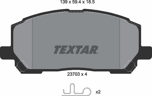 Textar Brake Pad Set - 2370301