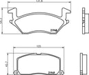 Mintex Brake Pad Set fits -Toyota MDB1504 (also fits other vehicles)