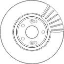 Disctech Brake Disc - Fits Renault, Saab - ABD2942 - Front Axle