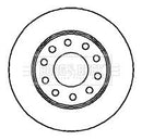 Borg & Beck Brake Disc Pair Part No -BBD4284