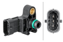 HELLA 6PP 358 152-061 Sensor, boost pressure - 3-pin connector - Bolted