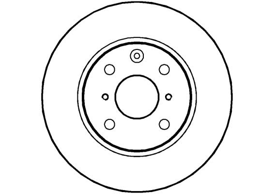 Disctech Brake Disc - Fits Citroën, Mazda - ABD2037 - Front Axle