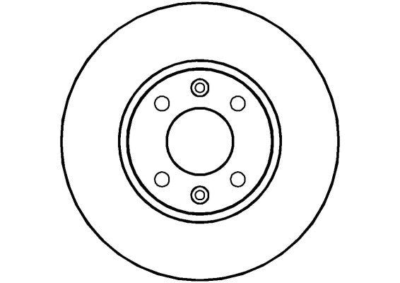 Disctech Brake Disc - Fits Dacia, Nissan - ABD2040 - Front Axle