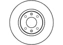 Disctech Brake Disc - Fits Citroën, Land rover - ABD2053 - Front Axle