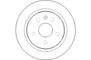 Disctech Brake Disc - Fits Chevrolet, Opel - ABD2054 - Rear Axle