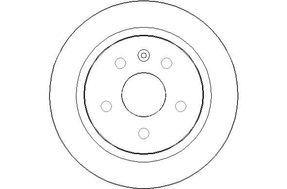 Disctech Brake Disc - Fits Chevrolet, Opel - ABD2054 - Rear Axle