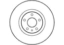Disctech Brake Disc - Fits Alfa romeo - ABD2073 - Front Axle