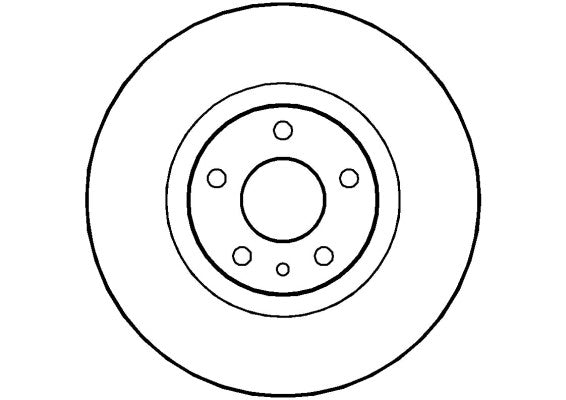 Disctech Brake Disc - Fits Alfa romeo - ABD2073 - Front Axle
