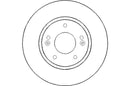 Disctech Brake Disc - Fits Hyundai, Mazda - ABD2089 - Front Axle