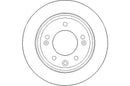 Disctech Brake Disc - Fits Hyundai - ABD2116 - Rear Axle