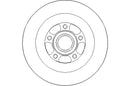 Disctech Brake Disc - Fits Renault - ABD2147 - Rear Axle