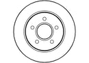 Disctech Brake Disc - Fits Ford - ABD2166 - Rear Axle
