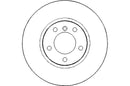 Disctech Brake Disc - Fits Bmw, Mercedes-benz - ABD2197 - Front Axle