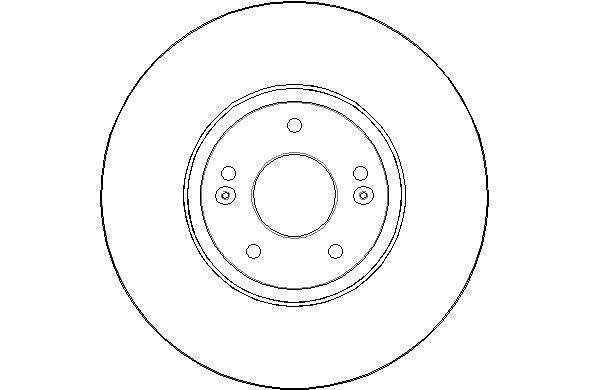 Disctech Brake Disc - Fits Hyundai - ABD2285 - Front Axle