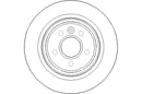 Disctech Brake Disc - Fits Lexus, Volvo - ABD2332 - Rear Axle