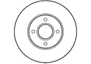 Disctech Brake Disc - Fits Ford - ABD2346 - Front Axle