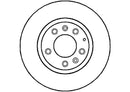 Disctech Brake Disc - Fits Chrysler, Mazda - ABD2347 - Front Axle
