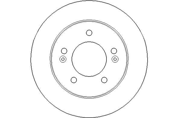 Disctech Brake Disc - Fits Hyundai, Lexus - ABD2356 - Rear Axle