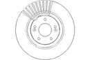 Disctech Brake Disc - Fits Hyundai - ABD2515 - Front Axle