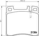 Mintex Brake Pad Set fits -MercedesBenz MDB1626 (also fits other vehicles)