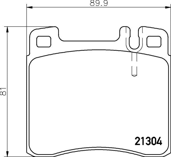 Mintex Brake Pad Set fits -MercedesBenz MDB1626 (also fits other vehicles)