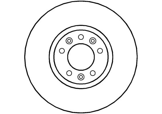 Disctech Brake Disc - Fits Citroën - ABD2282 - Front Axle