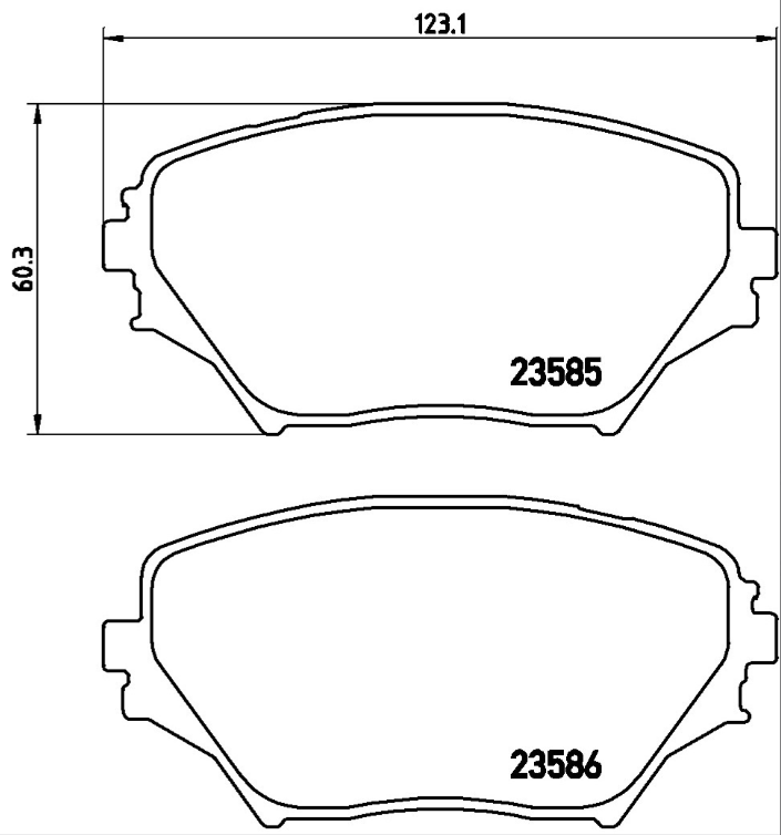 Brembo Brake Pad Set - P83055